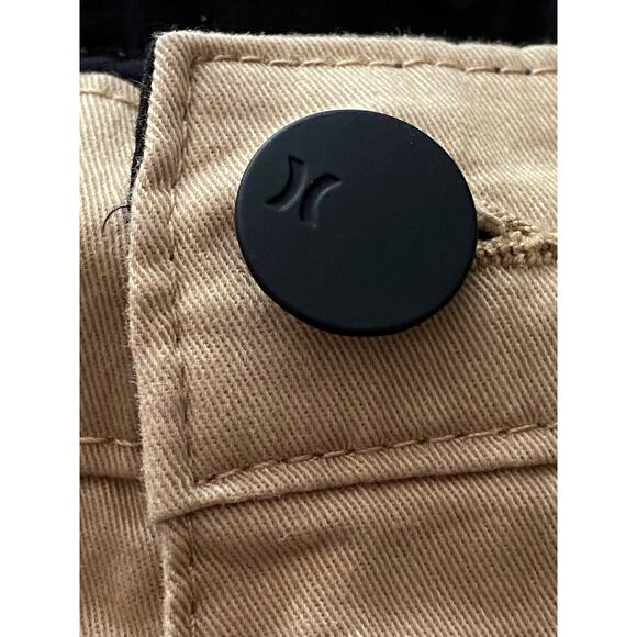 HURLEY Tan Lightweight Cotton Flat Front Shorts sz 38 - Picture 6 of 13